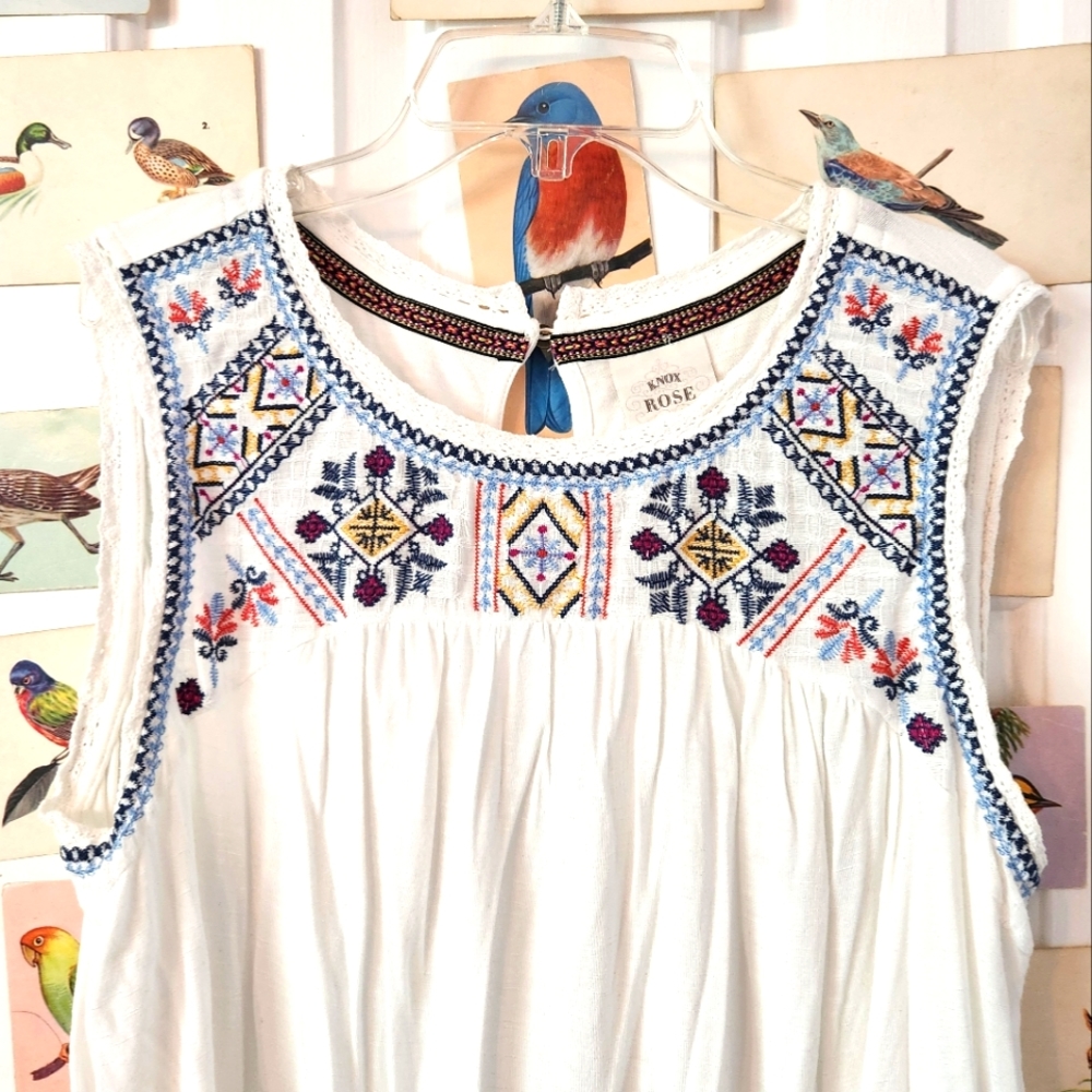 Embroidered Knox Rose Blouse